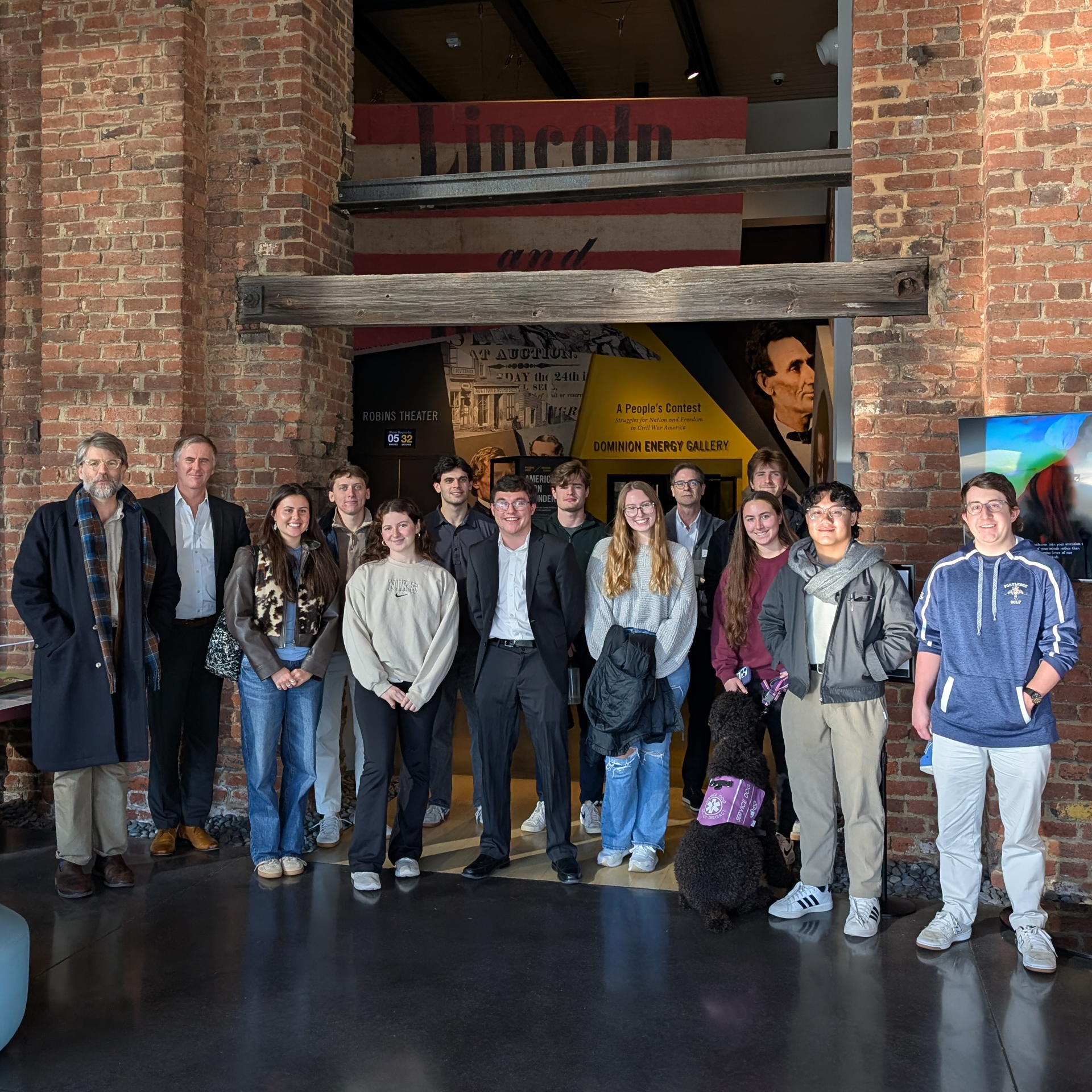 Students in James Broomall's class at the American Civil War museum in Richmond Virginia