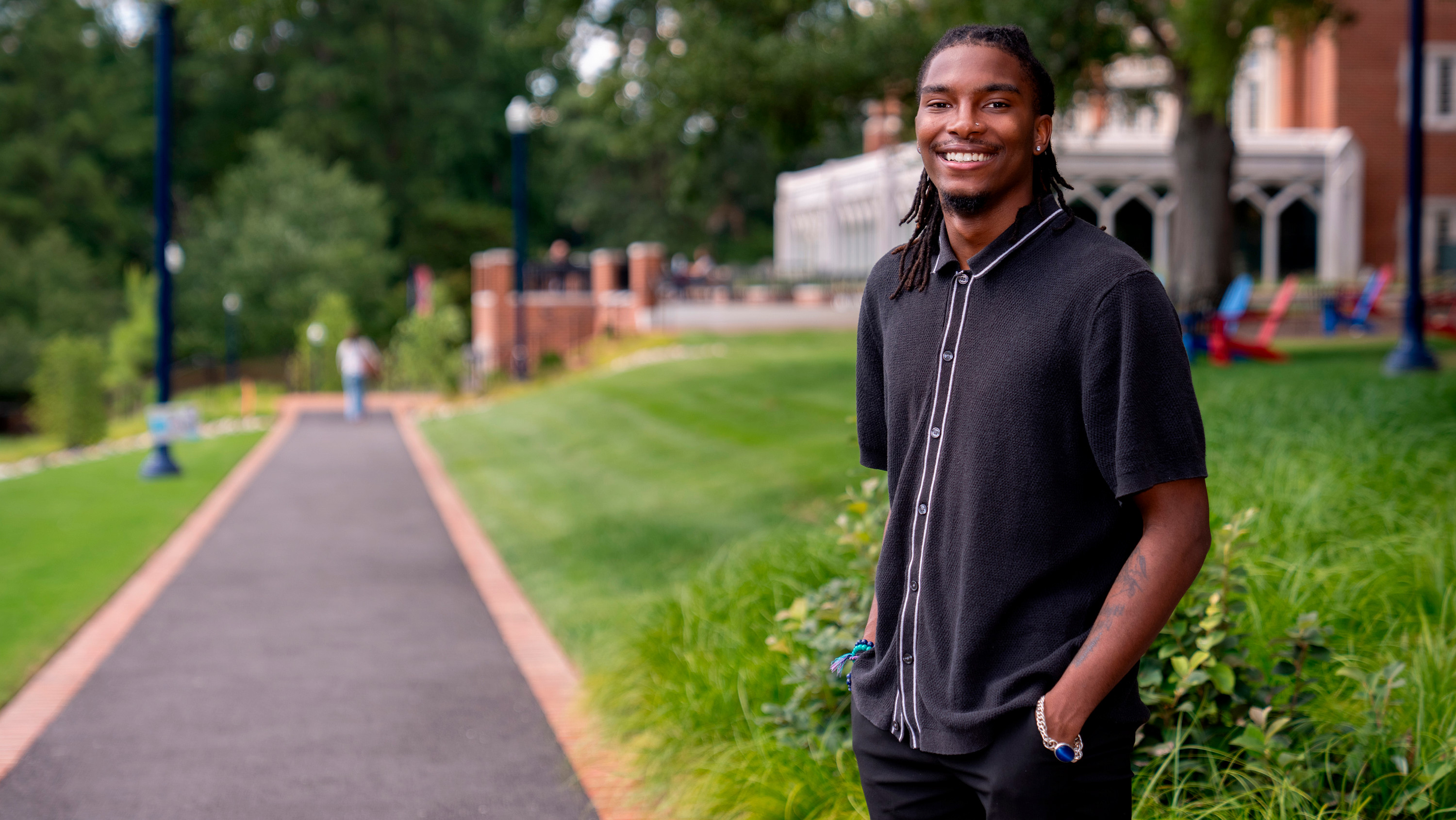 An environmental portrait of Devin Morgan