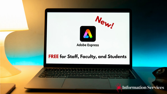 Adobe Express on a laptop