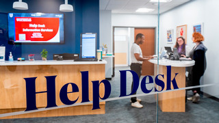 The IS Help Desk in Jepson Hall