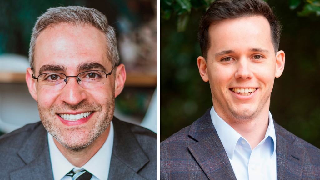 Headshots of Matthew Reinaker, left, and Benedict Roemer, right