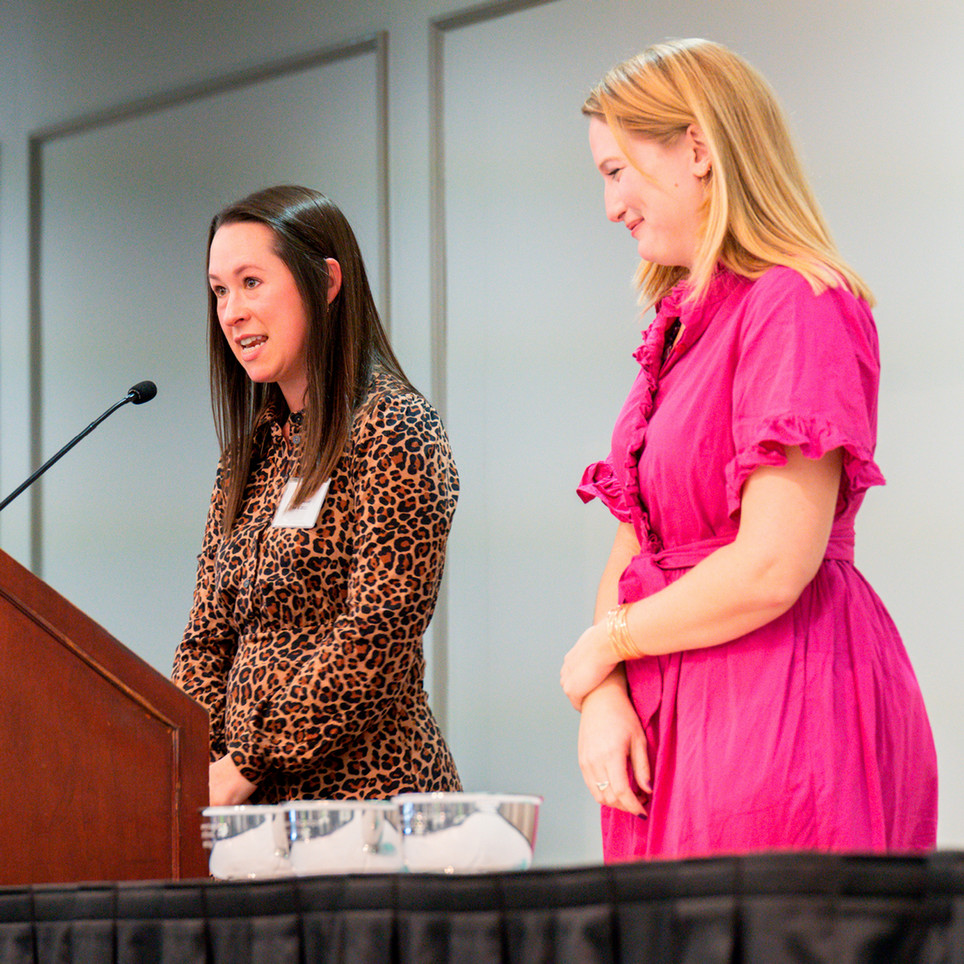 Co-chairs for the 2025-26 Jepson Alumni Corps (JAC) Student Engagement Committee Melissa Cramer, ’11, and Maggie Johnson, ’18