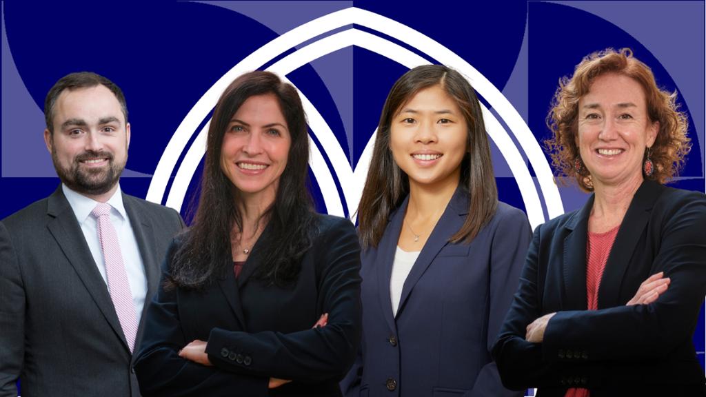 Profs. Hayes Holderness, Da Lin, Janice Craft, and Alexandra Silva 