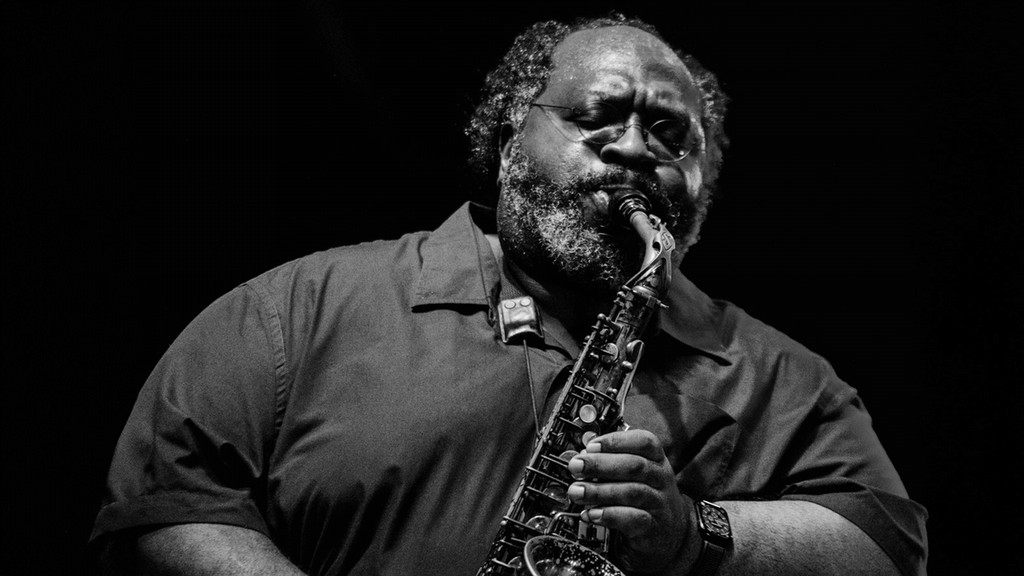 Darius Jones performs on the alto saxophone