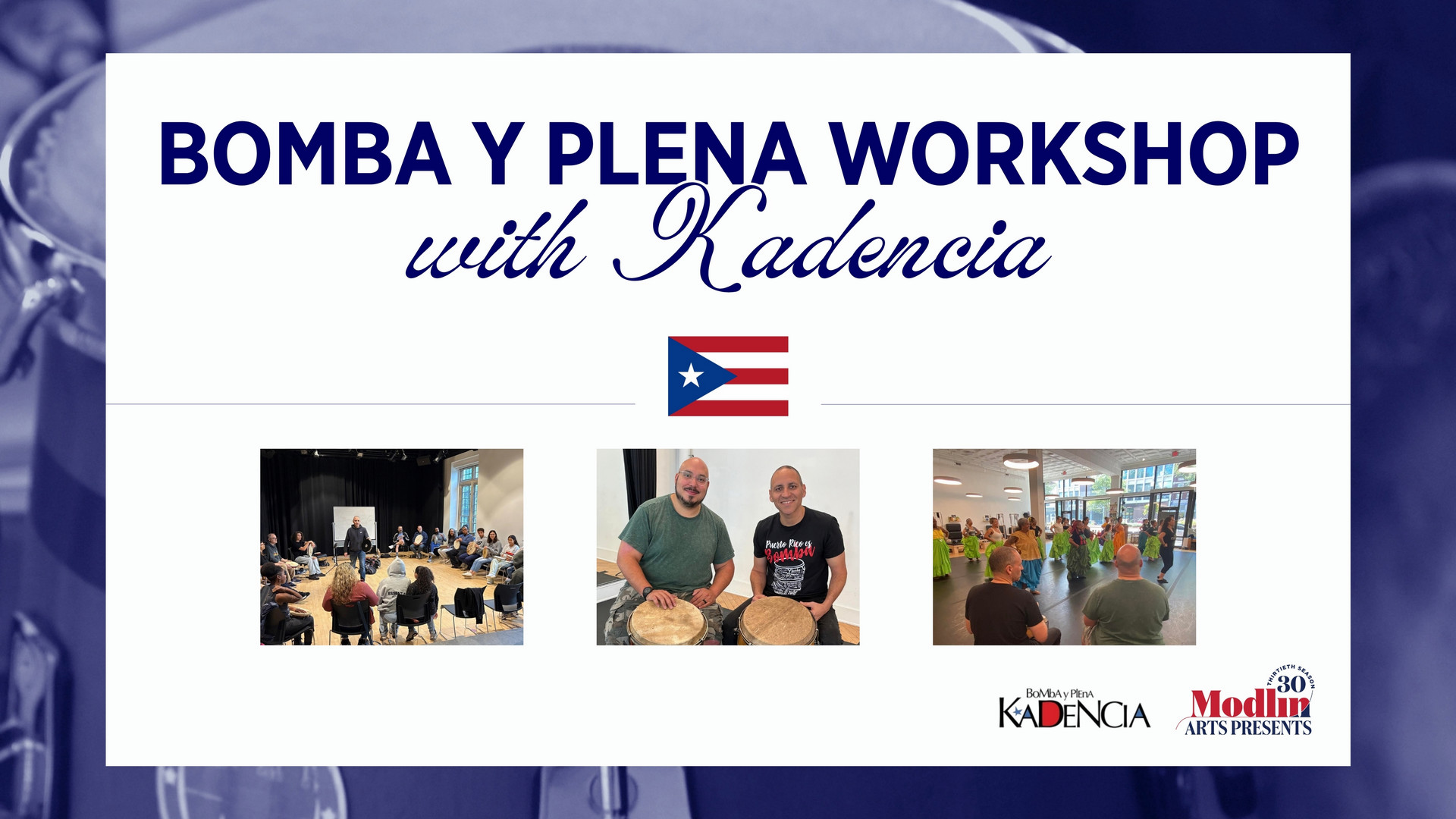 Bomba Y Plena Workshop with Kadencia