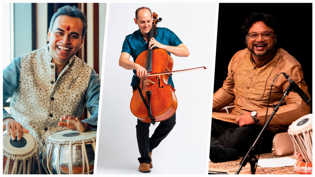 three Silkroad Ensemble members who will perform prism