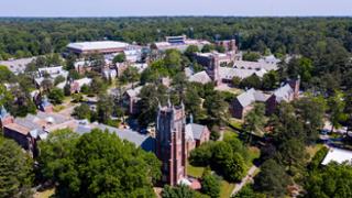 Aerial view of campus.