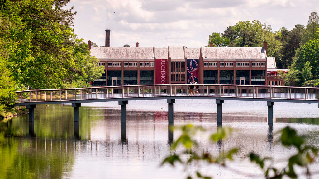 View of Tyler Haynes Commons and Westhampton Lake