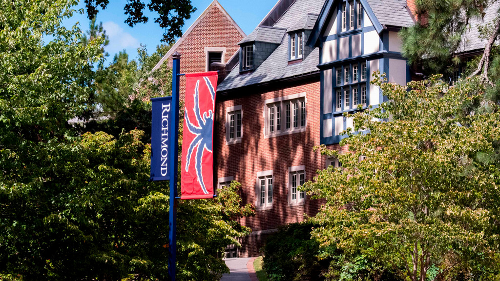 University of Richmond banners on campus