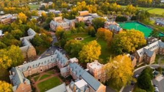 Aerial view of campus