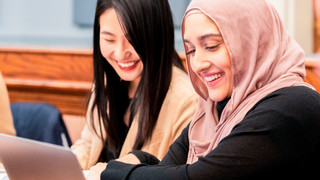 Students working together