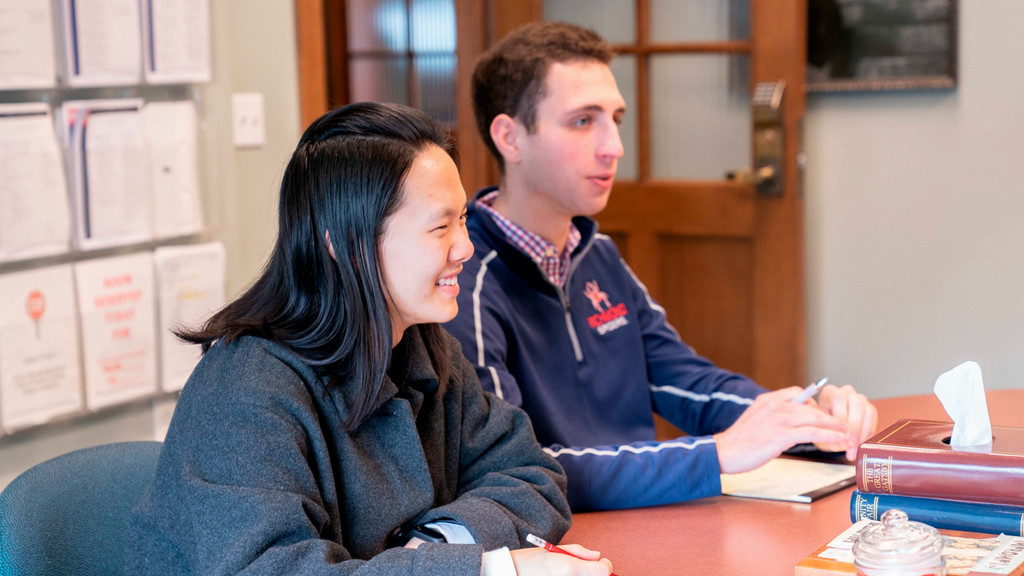Students meeting together