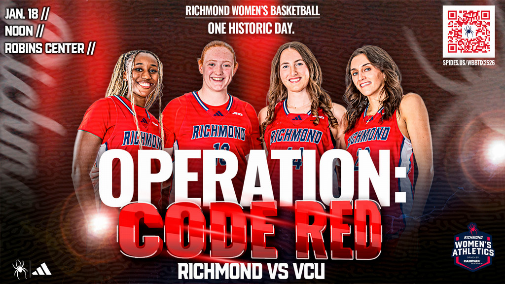 Four women's basketball players promoting Operation Code Red