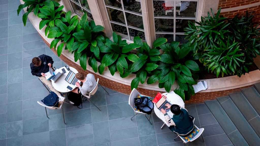 University of Richmond Students Studying